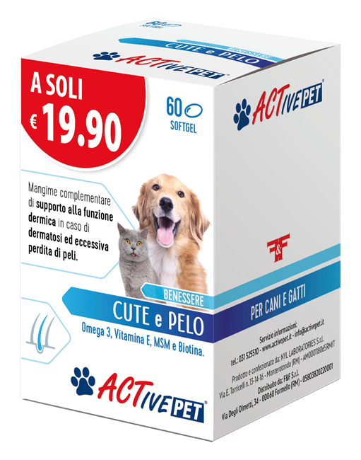 ACTIVE PET CUTE E PELO 60 PERLE - farmasorriso.com