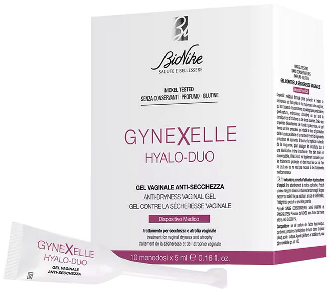GYNEXELLE HYALO-DUO GEL VAGINALE ANTI-SECCHEZZA 10 PEZZI DA 15 ML - farmasorriso.com