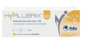 SIRINGA INTRA-ARTICOLARE HYALUBRIX 60 ACIDO IALURONICO 1,5% 60 MG 4 ML NO ETO - farmasorriso.com