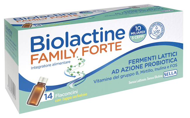 BIOLACTINE FAMILY FORTE 10 MILIARDI 14 FLACONCINI DA 9 ML - farmasorriso.com