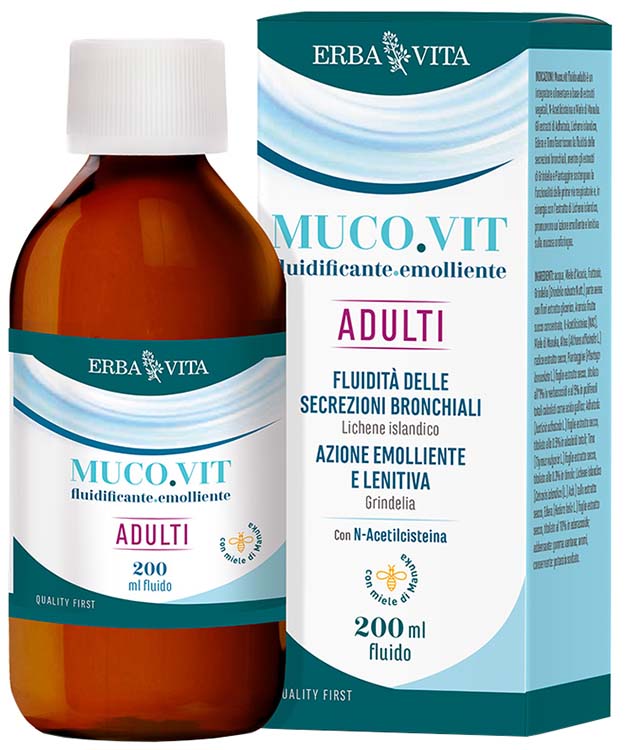 MUCOVIT FLUIDO ADULTI 200 ML - farmasorriso.com