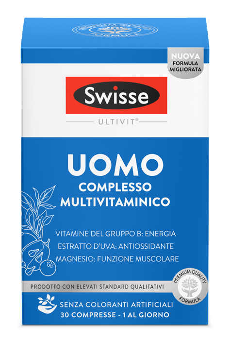 SWISSE MULTIVITAMINICO UOMO 30 COMPRESSE - farmasorriso.com