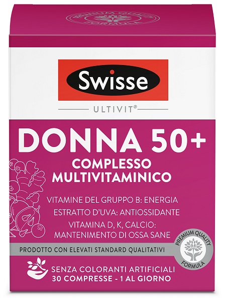 SWISSE MULTIVITAMINICO DONNA 50+ 30 COMPRESSE - farmasorriso.com
