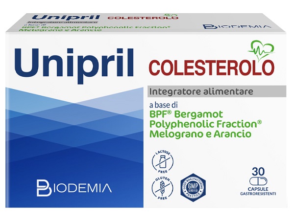 UNIPRIL COLESTEROLO 30 CAPSULE GASTRORESISTENTI - farmasorriso.com