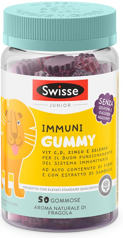 SWISSE JUNIOR IMMUNI GUMMY 50 PASTIGLIE GOMMOSE - farmasorriso.com