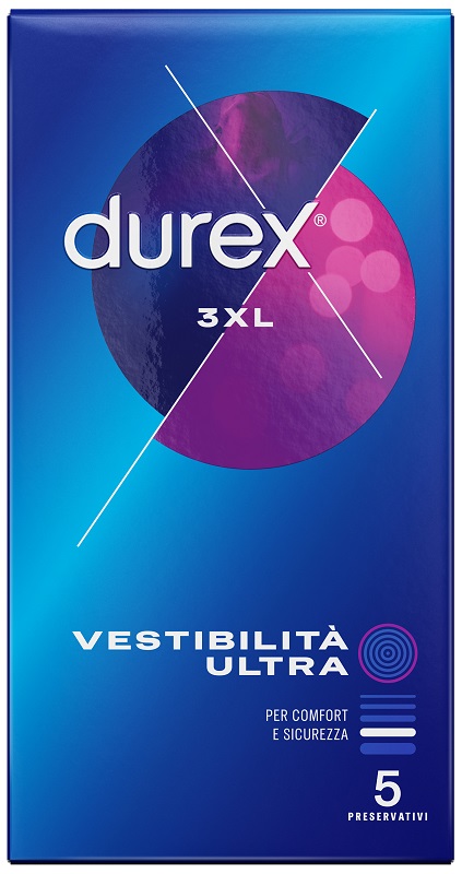PRESERVATIVO DUREX 3XL VESTIBILITA' ULTRA 5 PEZZI - farmasorriso.com
