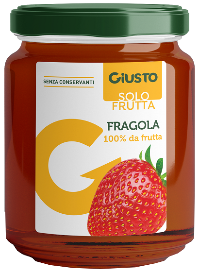 GIUSTO SOLO FRUTTA MARMELLATA FRAGOLE 284 G - farmasorriso.com