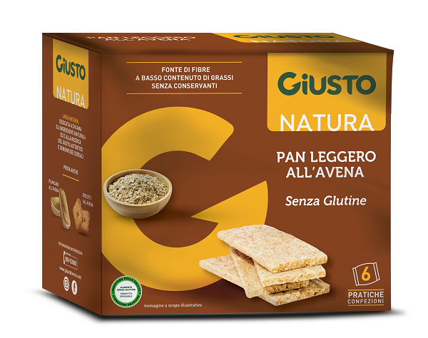 GIUSTO SENZA GLUTINE PANLEGGERO ALL'AVENA 6 CONFEZIONI DA 25G - farmasorriso.com