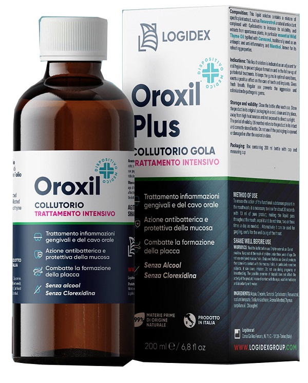 OROXIL PLUS COLLUTORIO GOLA 200 ML - farmasorriso.com