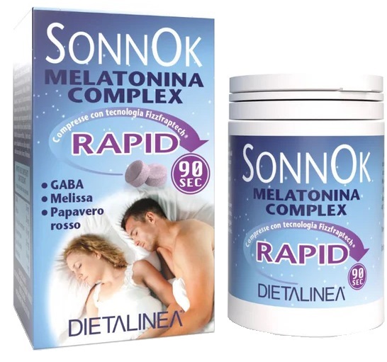 DIETALINEA SONNOK MELATONINA RAPID 60 COMPRESSE - farmasorriso.com