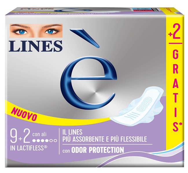 LINES E' ALI CARRY PACK 9 + 2 PEZZI - farmasorriso.com
