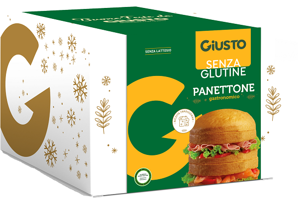 GIUSTO SENZA GLUTINE PANETTONE GASTRONOMICO 400 G - farmasorriso.com