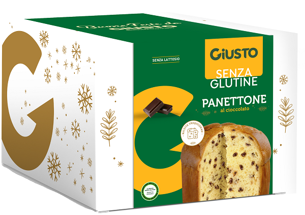 GIUSTO SENZA GLUTINE PANETTONE AL CIOCCOLATO 500 G - farmasorriso.com