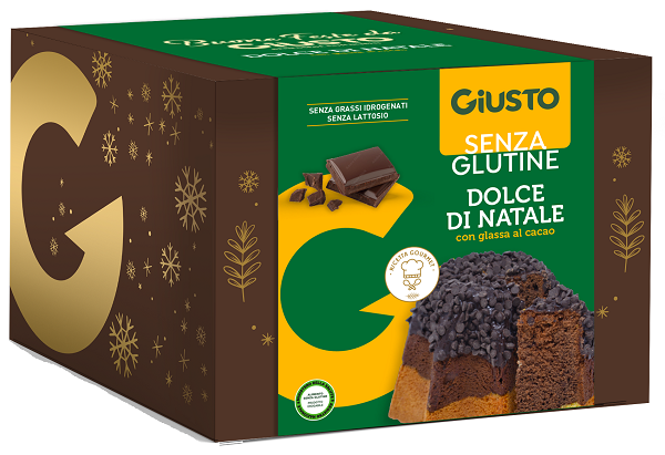GIUSTO SENZA GLUTINE DOLCE DI NATALE PANDORO CIOCCOLATO 500 G - farmasorriso.com