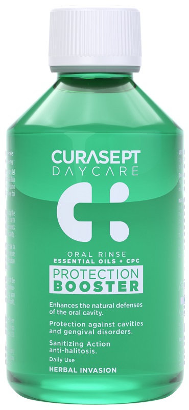 CURASEPT DAYCARE COLLUTORIO PROTECTION BOOSTER HERBAL INVASION 250 ML - farmasorriso.com
