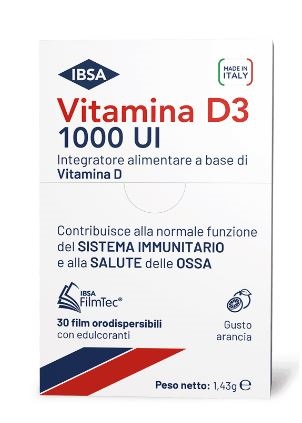 VITAMINA D3 IBSA 1000UI 30 FILM ORODISPERSIBILI - farmasorriso.com