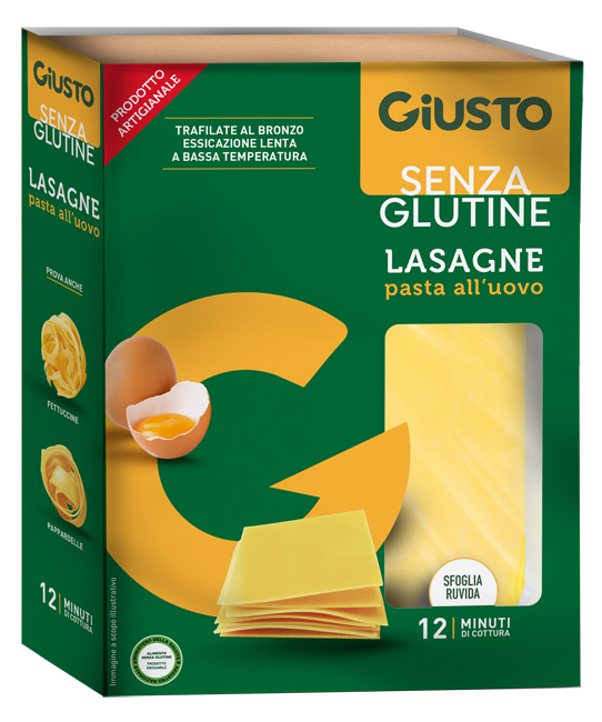 GIUSTO SENZA GLUTINE SFOGLIE LASAGNE 200 G - farmasorriso.com