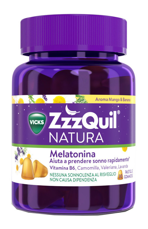 ZZZQUIL NATURA MANGO & BANANA 30 PASTIGLIE GOMMOSE - farmasorriso.com