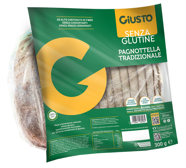 GIUSTO SENZA GLUTINE PAGNOTTELLA 300 G - farmasorriso.com