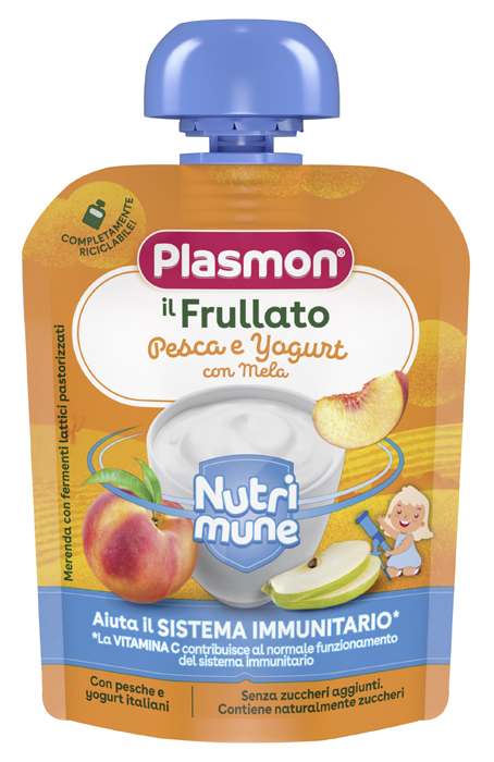 PLASMON NUTRI-MUNE PESCA/YOGURT CON MELA 85 G - farmasorriso.com