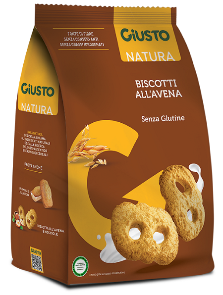 GIUSTO SENZA GLUTINE BISCOTTI AVENA 250 G - farmasorriso.com