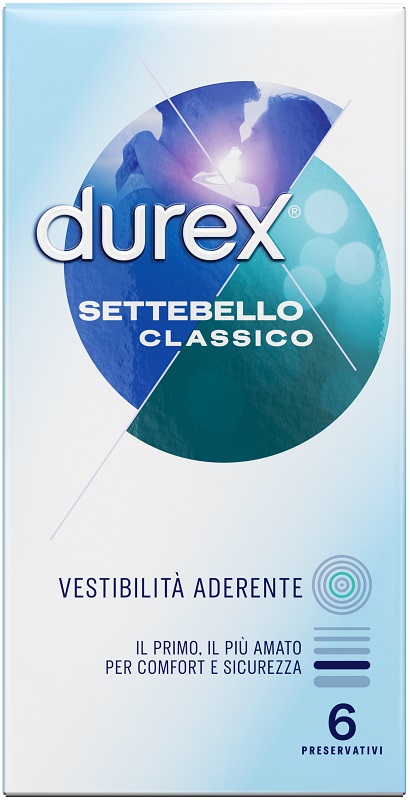 PROFILATTICO DUREX SETTEBELLO CLASSICO 6 PEZZI - farmasorriso.com