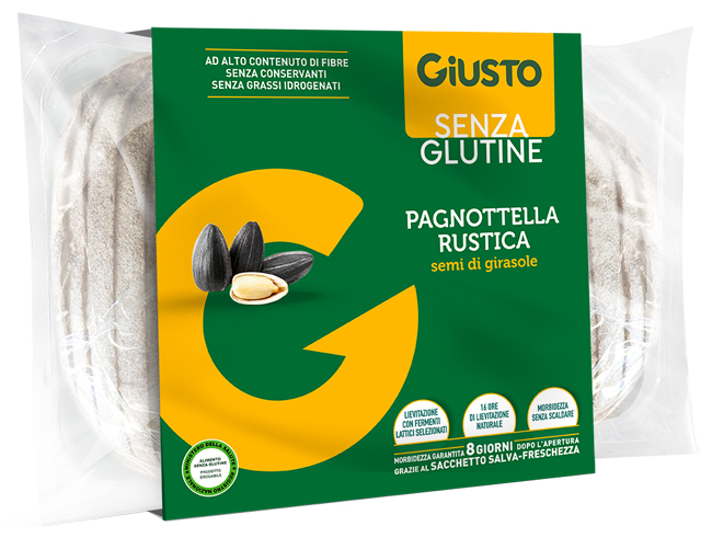 GIUSTO SENZA GLUTINE PAGNOTTELLA RUSTICA 320 G - farmasorriso.com