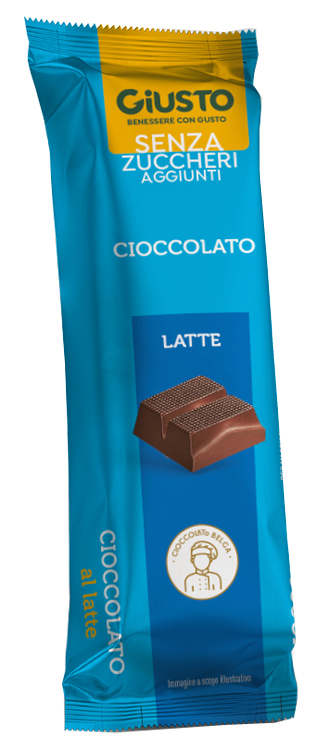 GIUSTO SENZA ZUCCHERO BARRETTA CIOCCOLATO LATTE 42 G - farmasorriso.com