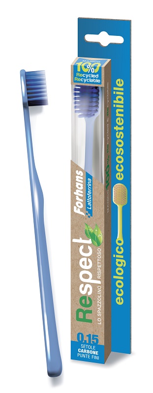 FORHANS RESPECT SPAZZOLINO ECOLOGICO 0,15 SETOLE CARBONE - farmasorriso.com