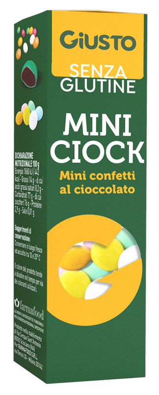 GIUSTO SENZA GLUTINE MINI CIOCK 40 G - farmasorriso.com