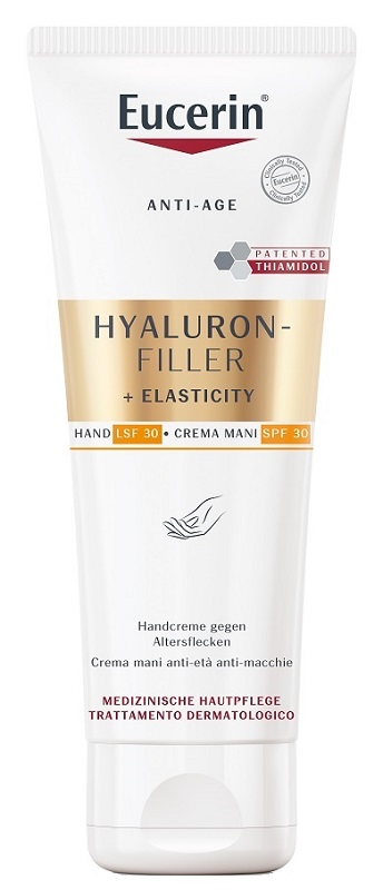 EUCERIN HYALURON FILLER + ELASTICITY CREMA MANI ANTI MACCHIE 75 ML - farmasorriso.com