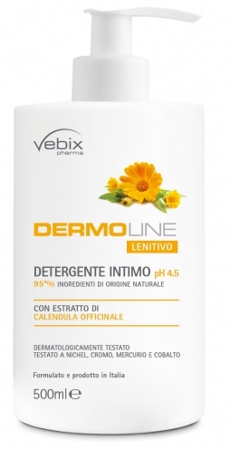 VEBIX DERMOLINE CALENDULA DETERG.INTIMO 500 ML - farmasorriso.com