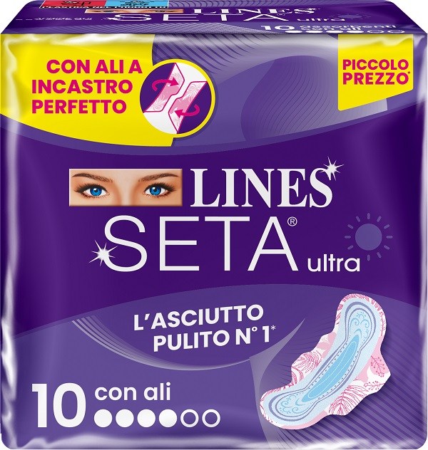 LINES SETA ULTRA ASSORBENTI ALI DWCT 10 PEZZI - farmasorriso.com