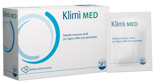 KLIMI' MED DETERGENTE PERIOCULARE 14 SALVIETTINE STERILI MONOUSO - farmasorriso.com
