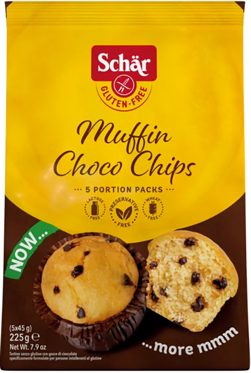 SCHAR MUFFIN CHOCO CHIP 225 G - farmasorriso.com