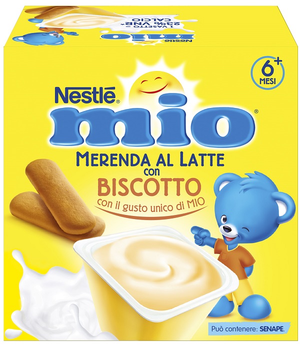 MIO MERENDA AL LATTE BISCOTTO 4 PEZZI DA 100 G - farmasorriso.com
