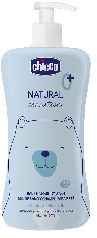 CHICCO NATURAL SENSATION BAGNO SHAMPOO 500 ML - farmasorriso.com
