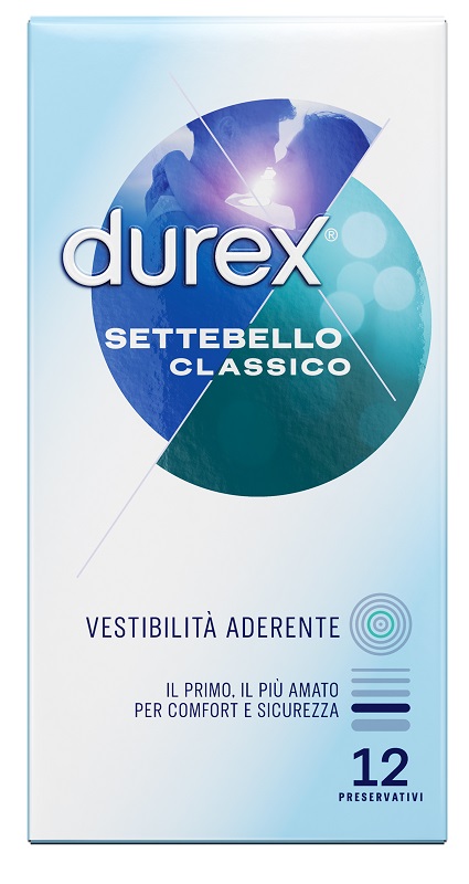 PROFILATTICO DUREX SETTEBELLO CLASSICO 12 PEZZI - farmasorriso.com