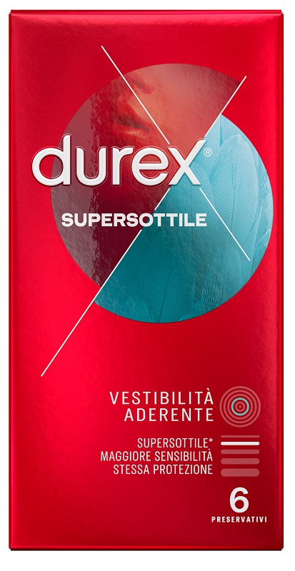 PROFILATTICO DUREX SUPERSOTTILE CLOSE FIT 6 PEZZI - farmasorriso.com