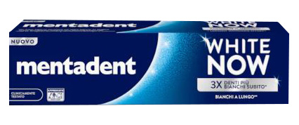 MENTADENT DENTIFRICIO WHITE NOW ORIGINAL 75 ML - farmasorriso.com