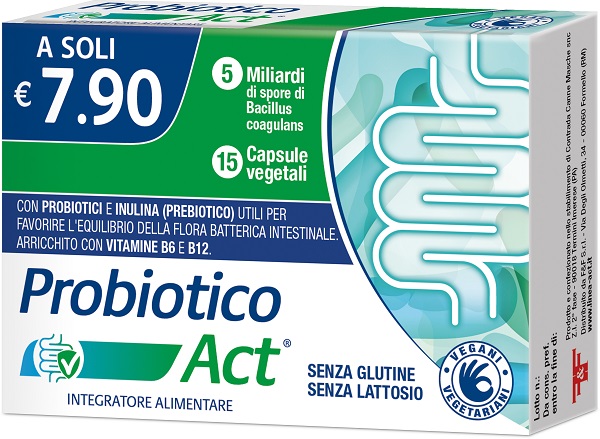 PROBIOTICO ACT 15 CAPSULE VEGETALI - farmasorriso.com