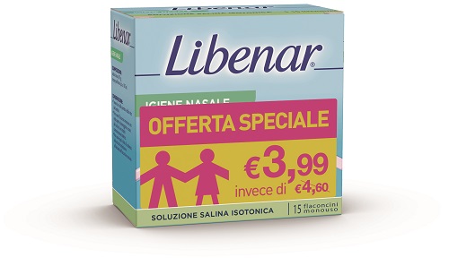 SOLUZIONE ISOTONICA LIBENAR 15 FLACONCINI DA 5 ML TAGLIO PREZZO - farmasorriso.com