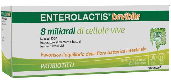 ENTEROLACTIS BEVIBILE 12 FLACONCINI X 10 ML - farmasorriso.com