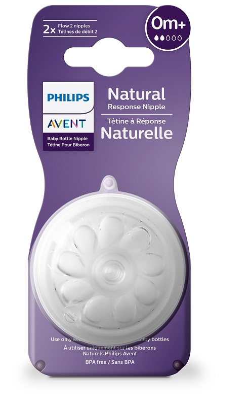 AVENT TETTARELLA NATURAL RESPONSE FLUSSO 2 0 MESI+ 2 PEZZI - farmasorriso.com