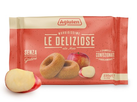 AGLUTEN DELIZIOSE ALLE MELE 4 PEZZI 220 G - farmasorriso.com