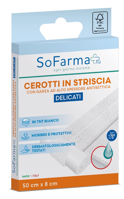 CEROTTO DELICATO STRISCIA 50X8 CM SOFARMAPIU' - farmasorriso.com