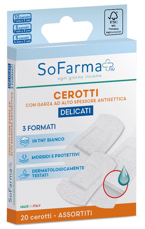 CEROTTO DELICATO ASSORTITI 20 PEZZI SOFARMAPIU' - farmasorriso.com