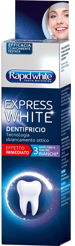 RAPID WHITE DENTIFRICIO EXPRESS WHITE 75ML - farmasorriso.com