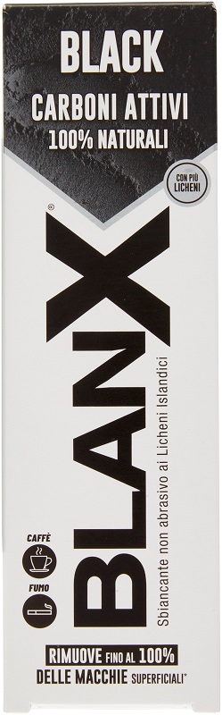 BLANX BLACK CARBONE DENTIFRICIO 75 ML - farmasorriso.com
