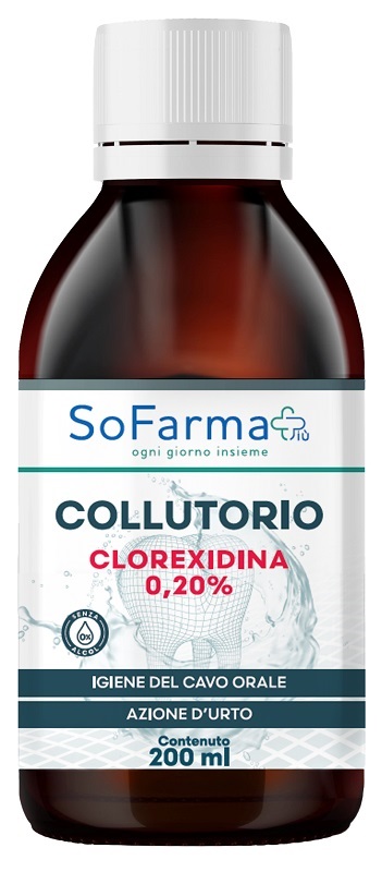 COLLUTORIO CLOREXIDINA 0,20% 200 ML SOFARMAPIU' - farmasorriso.com